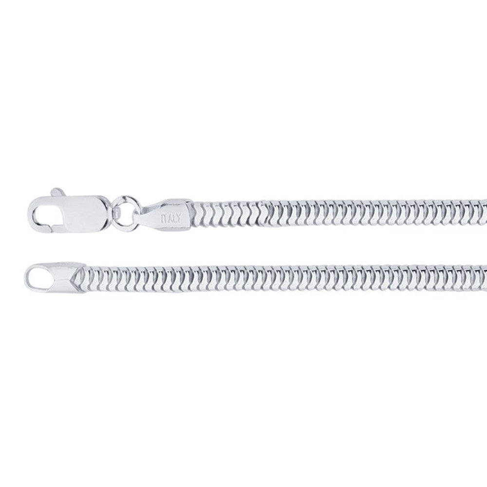 3mm Sterling Silver Seamless Snake Chain Necklace