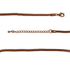 Antique Copper Plated 3.3mm Calypso Snake Chain Necklace with Extra Durable Protective Finish - 18-20 inches