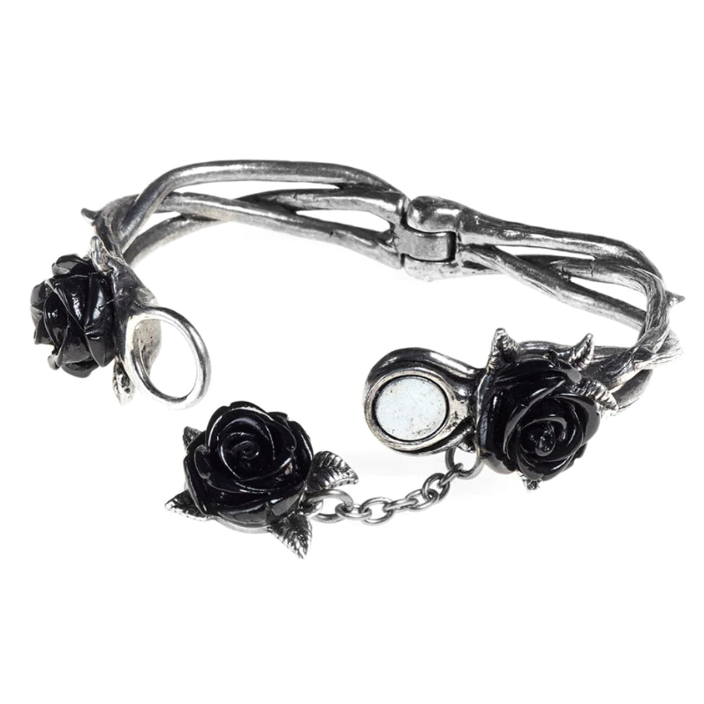 Wild Black Rose Bracelet by Alchemy Gothic Wild Black Rose Bracelet by Alchemy Gothic