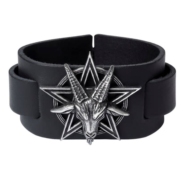 Buy Personalised Mens Gothic Cross Leather Bracelet Online in India  Etsy