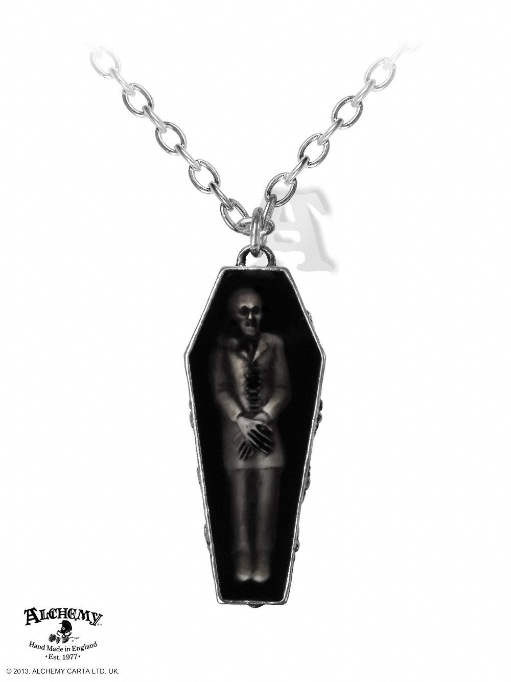 Gothic Silver Skull Necklace | LOVE2HAVE in the UK!