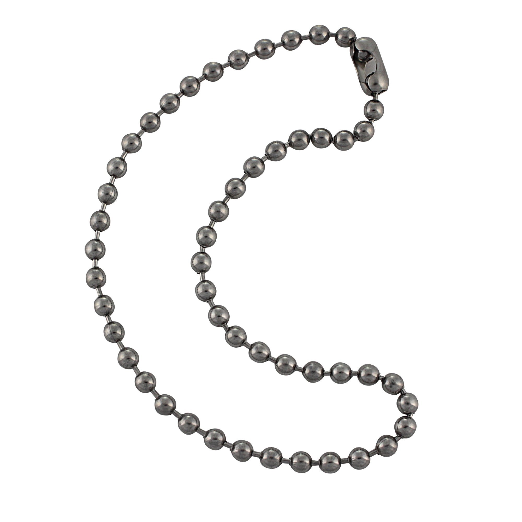 6.3mm Large Stainless Steel Ball Chain Mens Necklace