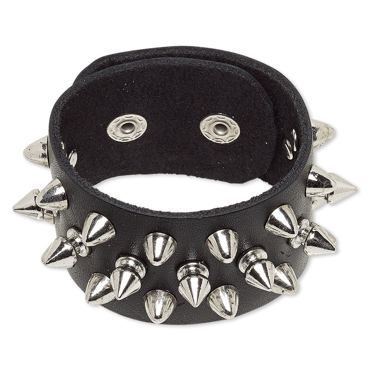 Leather Punk Bracelet For Men Women Wristband Goth Rock Rhinestone Bracelet  Cuff Bangle For Halloween Party Favors Accessories - AliExpress