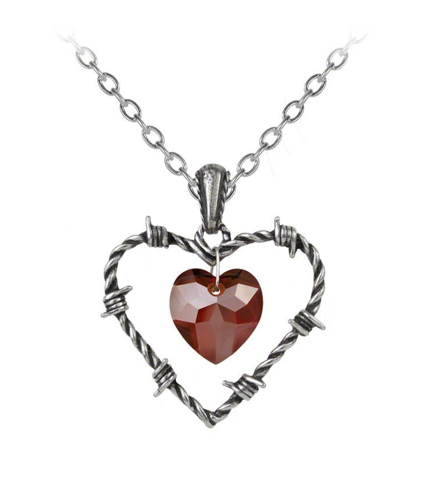 Love Imprisoned Barbed Heart Pendant by Alchemy Gothic