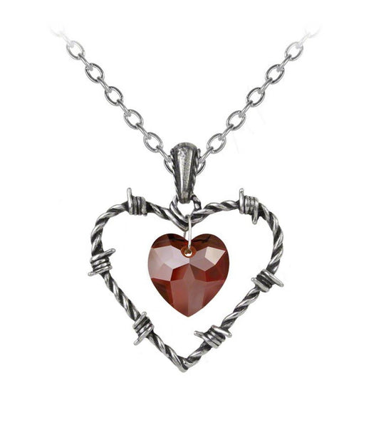 Love Imprisoned Barbed Heart Pendant by Alchemy Gothic