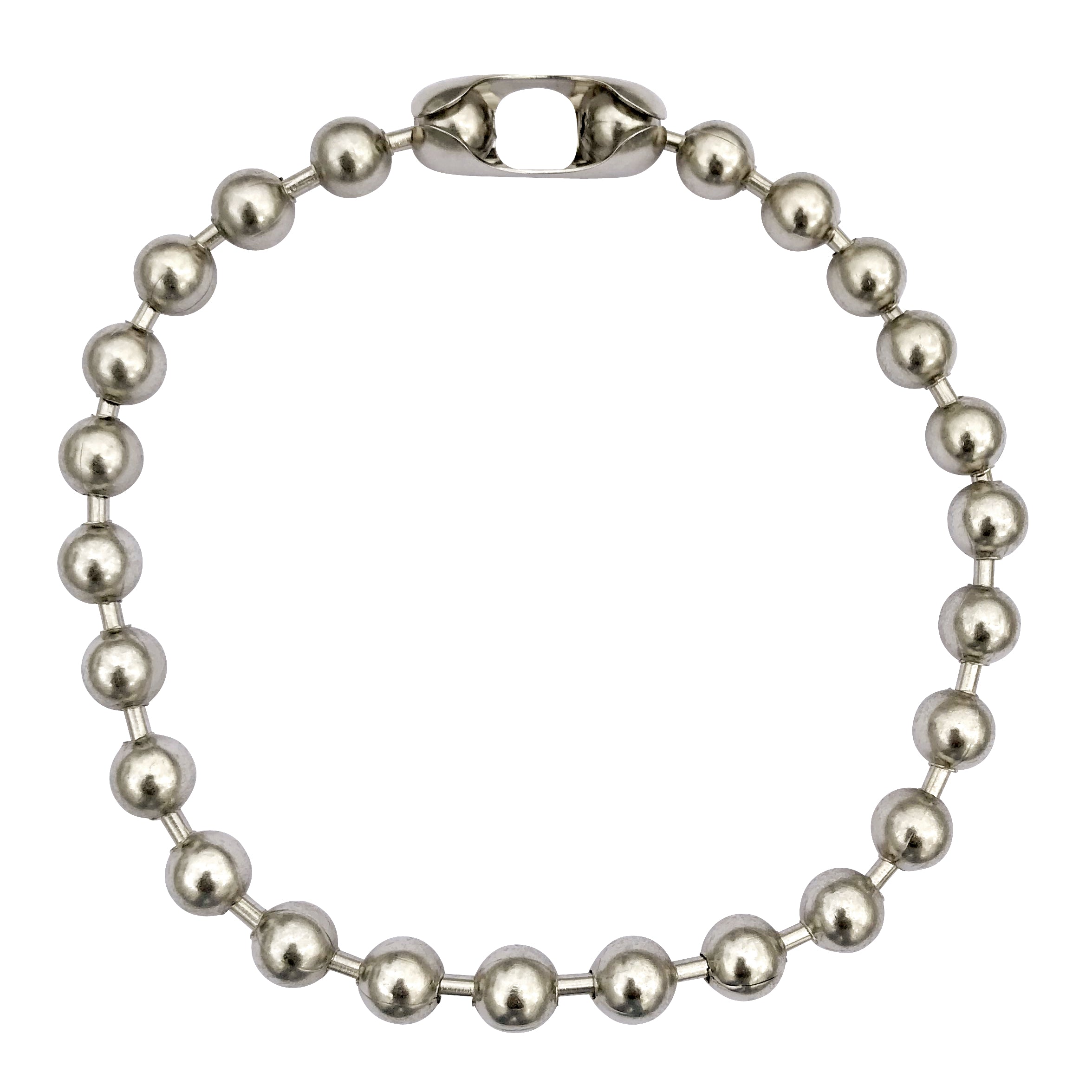 13mm Extra Large Silver Steel Ball Chain Mens Necklace with Durable Pr
