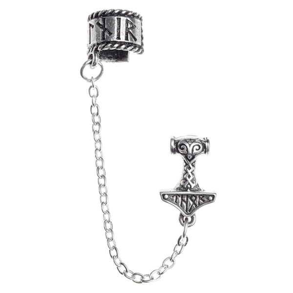 Thor Donner Earcuff Viking Earring by Alchemy Gothic