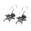 Ruah Vered Rose Pentagram Earrings by Alchemy Gothic