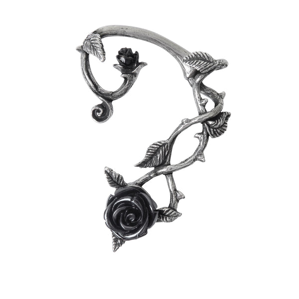 Black Rose Ear Wrap Earring by Alchemy Gothic