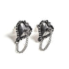 Witches Heart Stud Earrings by Alchemy Gothic