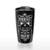 Purrfect Brew Double Walled Black Cat Travel Mug by Alchemy Gothic