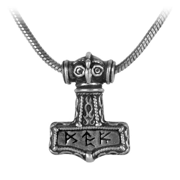 Bindrune Hammer Pendant Viking Necklace by Alchemy Gothic