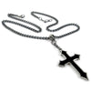 Osbourne's Black Cross Pendant Necklace by Alchemy Gothic