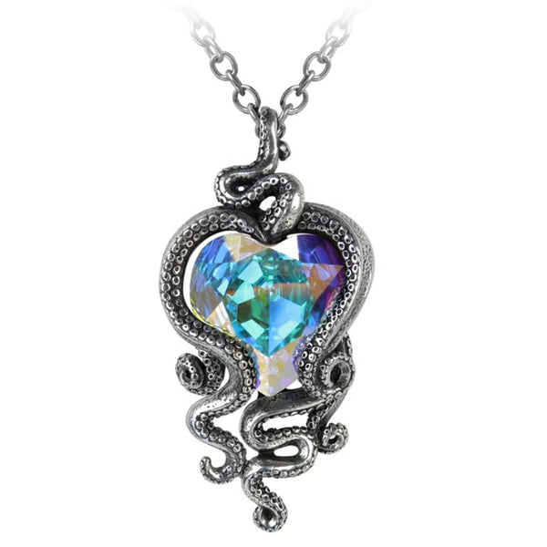 Heart of Cthulhu Crystal Pendant Necklace by Alchemy Gothic