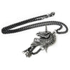 Geistalon Pendant Unicorn Skeleton Necklace by Alchemy Gothic