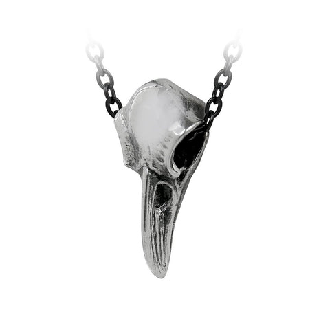 Rabenschadel Klein Pendant Raven Skull Necklace by Alchemy Gothic