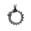 Jormungand Pendant Nordic Ouroboros Dragon Alchemy Gothic Necklace