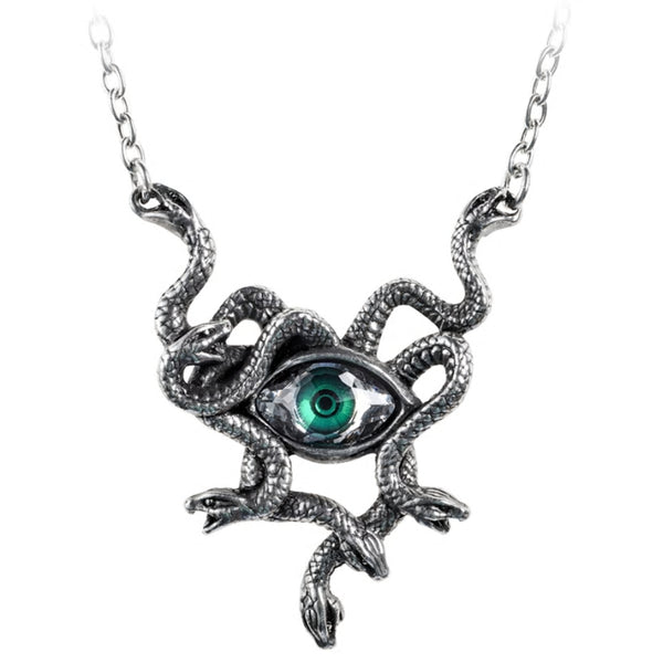 Gorgons Eye Snake Necklace by Alchemy Gothic