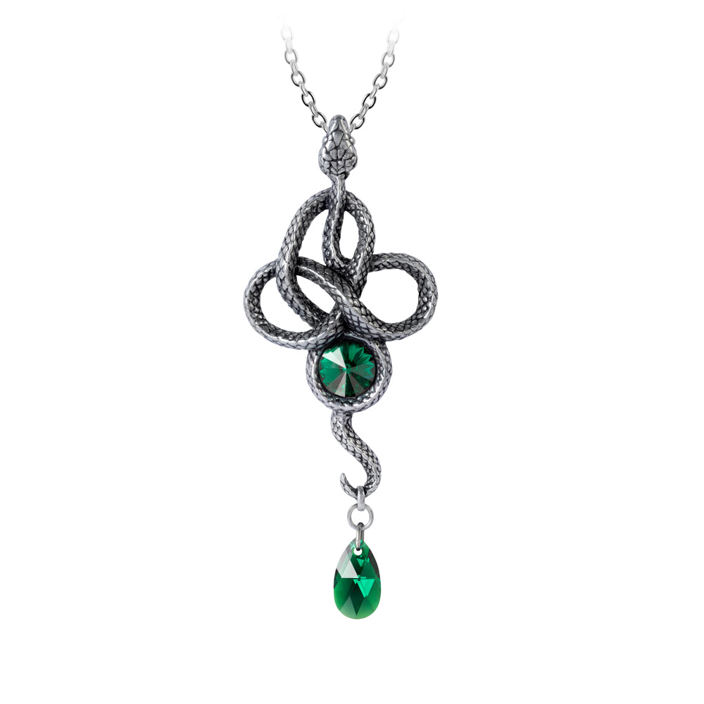 Tercia Serpent Snake Crystal Necklace by Alchemy Gothic