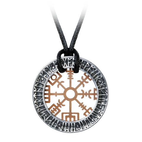 Niu Heimar Vegvisir Viking Wayfinder Pendant Alchemy Gothic Necklace