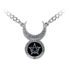 Sin-Horned God Pendant Crescent Moon Pentagram Necklace by Alchemy Gothic
