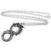 Infinity Dragon Pendant Necklace by Alchemy Gothic