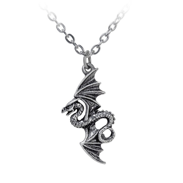 Flight of Airus Dragon Pendant Necklace by Alchemy Gothic
