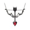Desire Moi Cupid Bow and Heart Arrow Necklace by Alchemy Gothic
