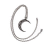 A Pact With A Prince Crescent Moon Pendant Necklace by Alchemy Gothic