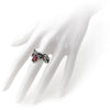 Passion Red Crystal Ring by Alchemy Gothic