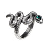Psalm 68 Emerald Serpent Ring by Alchemy Gothic