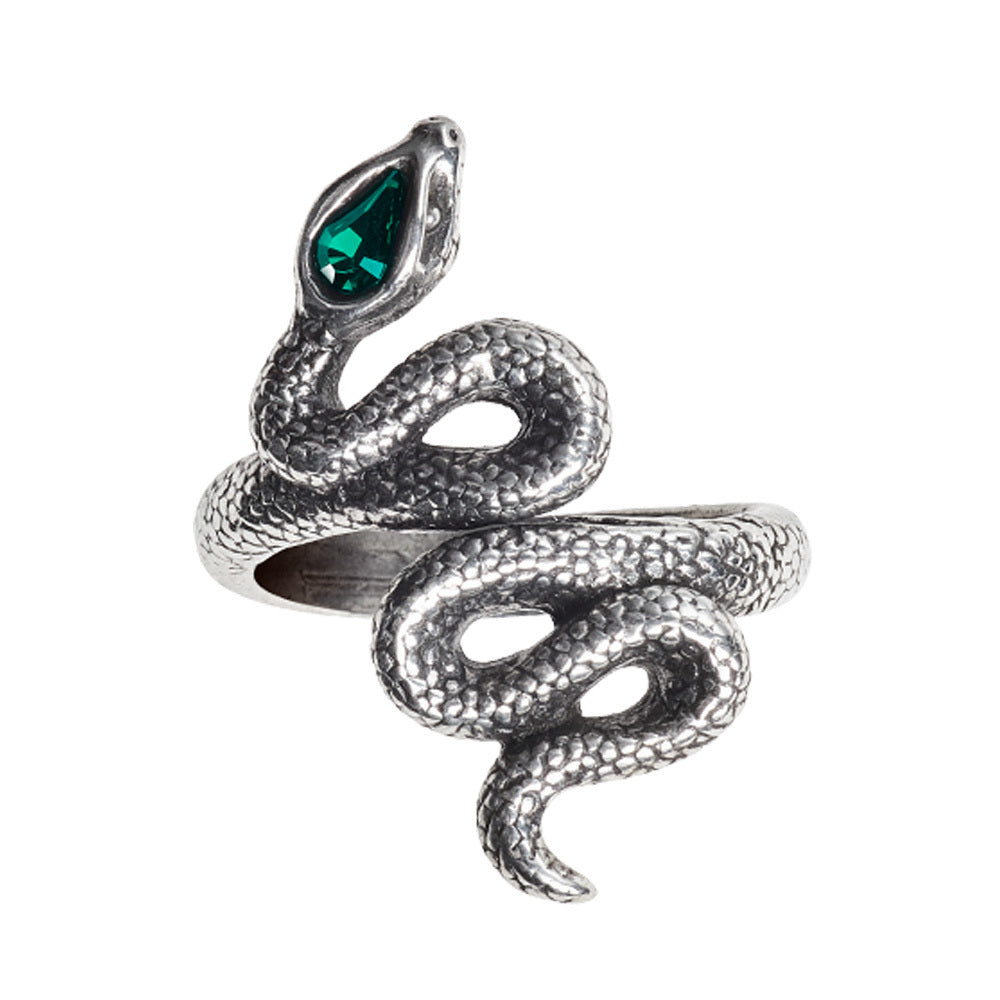 Psalm 68 Emerald Serpent Ring by Alchemy Gothic