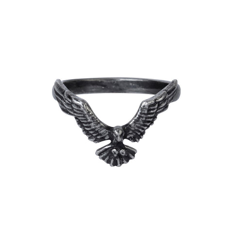 Ravenette Ring Alchemy Gothic Black Raven Ring