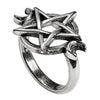 Goddess Wiccan Pentagram Ring by Alchemy Gothic