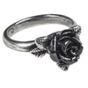 Token of Love Black Rose Ring by Alchemy Gothic