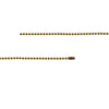 1.8mm Fine Antique Brass Ball Chain Necklace with Extra Durable Color Protect Finish