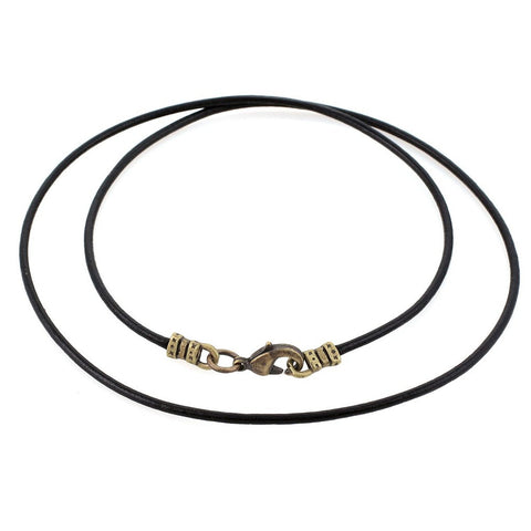 Brown Braided Faux Leather Pendant Cord, Silver Lobster Clasp, Adjusta –  The Copper Phoenix