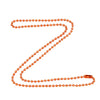 2.4mm Bright Copper Ball Chain Necklace with Extra Durable Color Protect Finish