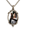 Tifa Lockhart Final Fantasy VII Video Game Antique Silver Cameo Pendant Necklace