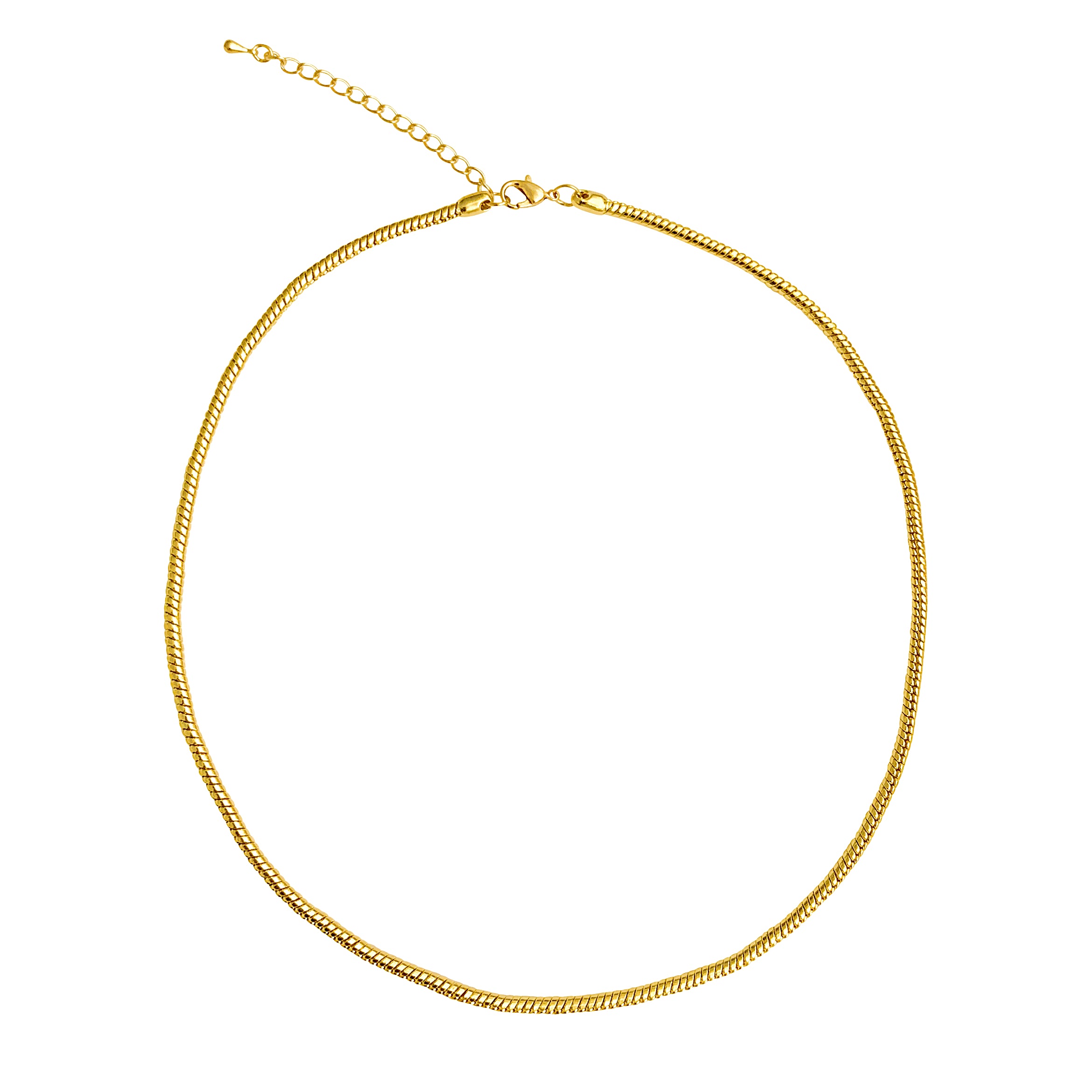 Ultra Thin Gold Snake Chain Necklace