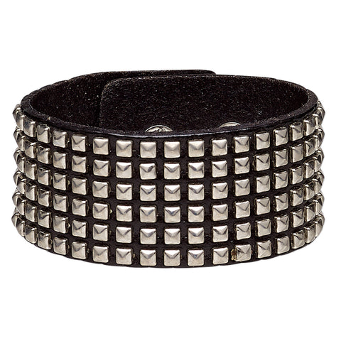 Alchemy Gothic Bracciale In Pelle Desmodus Con Pipistrello In Peltro