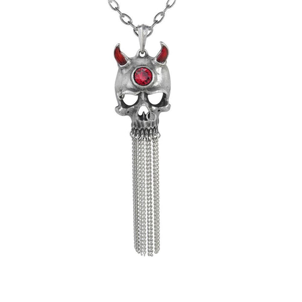 Asmodeus Pendant Red Demon Necklace by Alchemy Gothic