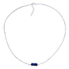 Ocean Blue Swarovski Crystal Druzy Silver Necklace and Earring Set